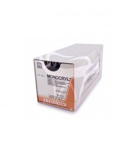 SUTURES MONOCRYL Y489H 6/0 P-1 3/8C - 11 MM, 45CM.