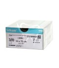 SUTURES SOIE SILKAM 3/0 TC (1/2) 23MM.