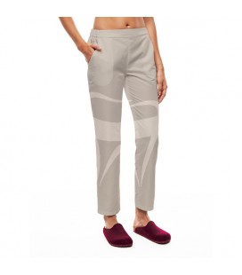 PANTALON SLIM AROUSA FEMME GRIS ARGENT TAILLE L