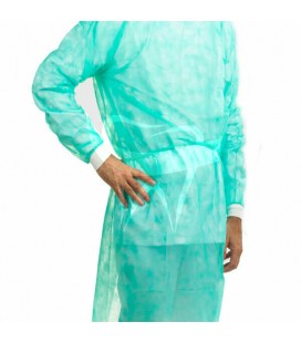 BLOUSE IMPERMEABLE NON STERILE VERTE