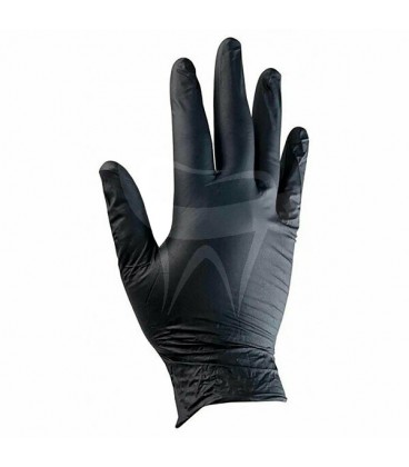 GANTS NITRILE S/P NOIRS TAILLE S