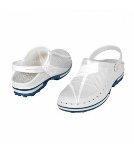 SABOTS WOCKCLOG BLANC S/BLEU 39-40