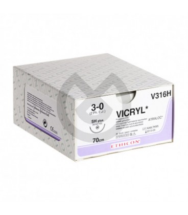 SUTURES VICRYL J460H 3/0X-1 1/2C - 22MM, 75CM 48566