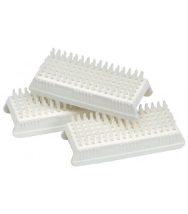 BROSSE A ONGLES EN PLASTIQUE BLANC